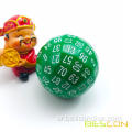 Bescon polyhedral Dice 100 Garid Game Dice ، 100 من جوانب المكعب ، مكعب 100 جانب